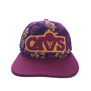 Cleveland Cavaliers Snapback Cap Hat Maroon and Gold